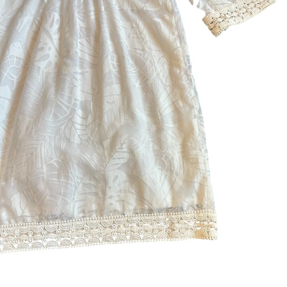 Lilly Pulitzer White Tropical Print Dress Caftan Beach Vacation Size Small Women - Picture 8 of 11